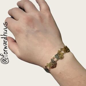 Wild Bryde Gold-Plated Cat Head Link Bracelet